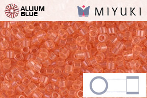 MIYUKI Delica® Seed Beads (DB1411) 11/0 Round - Transparent Peach