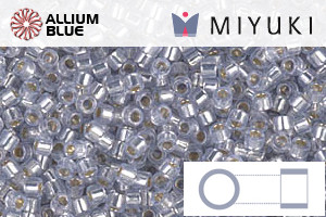 MIYUKI Delica® Seed Beads (DB1435) 11/0 Round - Silverlined Pale Amethyst