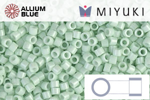 MIYUKI Delica® Seed Beads (DB1496) 11/0 Round - Opaque Light Mint