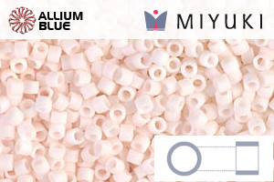 MIYUKI Delica® Seed Beads (DB1510) 11/0 Round - Matte Opaque Bisque White