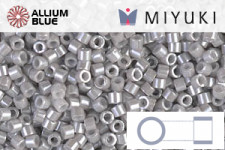 MIYUKI Delica® Seed Beads (DB0307) 11/0 Round - Matte Metallic Silver Gray