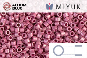 MIYUKI Delica® Seed Beads (DB1840F) 11/0 Round - DURACOAT Galvanized Hot Pink Frosted