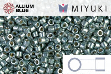 MIYUKI Delica® Seed Beads (DB1851) 11/0 Round - Duracoat Galvanized Light Pewter