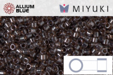 MIYUKI Delica® Seed Beads (DB1897) 11/0 Round - Transparent Steel Grey Luster