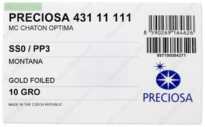 PRECIOSA Chaton O pp3 montana G factory pack