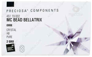 PRECIOSA Bellatrix Bead 6 mm crystal AB factory pack