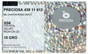 PRECIOSA Rose VIVA12 ss6 crystal HF Vel factory pack