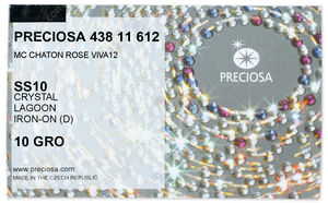 PRECIOSA Rose VIVA12 ss10 crystal HF Lag factory pack