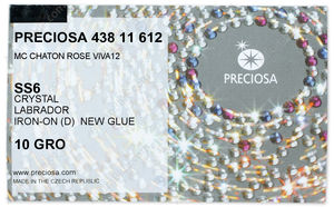 PRECIOSA Rose VIVA12 ss6 crystal HF Lab factory pack