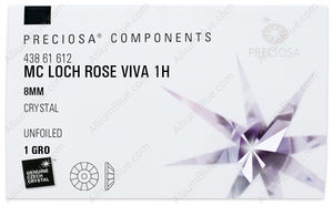 PRECIOSA Loch Rose VIVA12 1H 8 crystal U factory pack