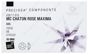 PRECIOSA Rose MAXIMA ss5 topaz DF AB factory pack