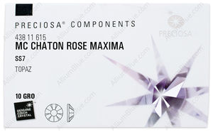 PRECIOSA Rose MAXIMA ss7 topaz DF factory pack