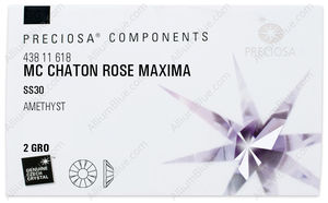 PRECIOSA Rose MAXIMA ss30 amethyst DF factory pack