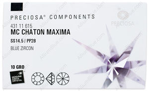 PRECIOSA Chaton MAXIMA ss14.5/pp28 blu.zirc DF factory pack
