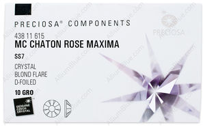 PRECIOSA Rose MAXIMA ss7 crystal DF BdF factory pack