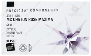 PRECIOSA Rose MAXIMA ss48 crystal HF AgF factory pack