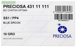 PRECIOSA Chaton MAXIMA ss1/pp4 blu.zirc DF factory pack