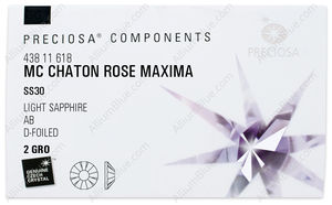 PRECIOSA Rose MAXIMA ss30 lt.sapph DF AB factory pack