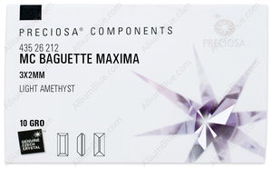 PRECIOSA Baguette MXM 3x2 lt.ameth DF factory pack
