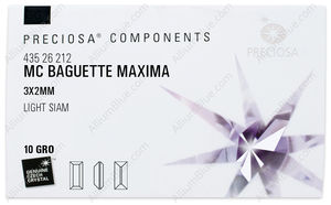 PRECIOSA Baguette MXM 3x2 lt.siam DF factory pack