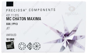 PRECIOSA Chaton MAXIMA ss6/pp13 jet U factory pack