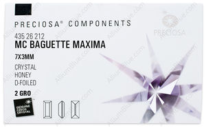 PRECIOSA Baguette MXM 7x3 crystal DF Hon factory pack