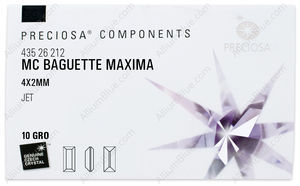 PRECIOSA Baguette MXM 4x2 jet U Hem factory pack