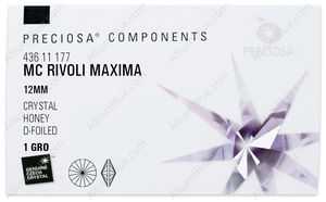PRECIOSA Rivoli MXM 12 crystal DF Hon factory pack