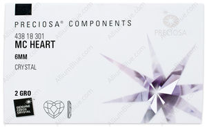 PRECIOSA Heart MXM FB 6 crystal DF factory pack