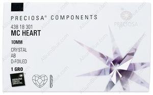 PRECIOSA Heart MXM FB 10 crystal DF AB factory pack