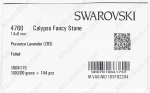 SWAROVSKI 4760 14X8MM PROVENCE LAVENDER F factory pack