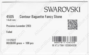 SWAROVSKI 4505 14X8MM PROVENCE LAVENDER F factory pack