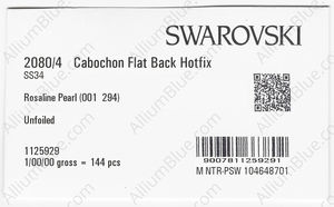 SWAROVSKI 2080/4 SS 34 CRYSTAL ROSAL.PRL HF factory pack