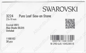 SWAROVSKI 3224 23X18MM CRYSTAL BL.SHADE factory pack