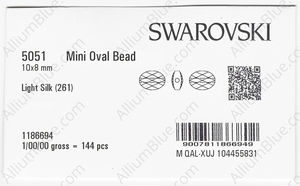 SWAROVSKI 5051 10X8MM LIGHT SILK factory pack