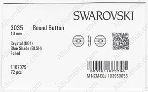 SWAROVSKI 3035 10MM CRYSTAL BL.SHADE M factory pack