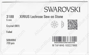 SWAROVSKI 3188 5MM CRYSTAL F factory pack