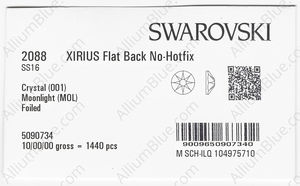 SWAROVSKI 2088 SS 16 CRYSTAL MOONLIGHT F factory pack