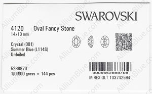 SWAROVSKI 4120 14X10MM CRYSTAL SUMMEBLU_S factory pack