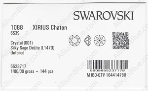 SWAROVSKI 1088 SS 39 CRYSTAL SILSAGE_D factory pack