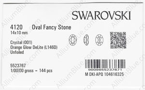 SWAROVSKI 4120 14X10MM CRYSTAL ORAGLOW_D factory pack