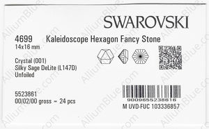 SWAROVSKI 4699 14X16MM CRYSTAL SILSAGE_D factory pack