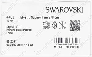 SWAROVSKI 4460 10MM CRYSTAL PARADSH F factory pack