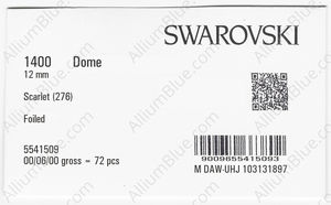 SWAROVSKI 1400 12MM SCARLET F factory pack