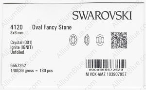 SWAROVSKI 4120 8X6MM CRYSTAL IGNITE factory pack