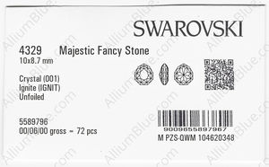 SWAROVSKI 4329 10X8.7MM CRYSTAL IGNITE factory pack