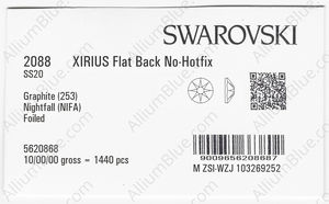 SWAROVSKI 2088 SS 20 GRAPHITE NIGHTFA F factory pack