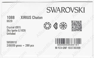 SWAROVSKI 1088 SS 29 CRYSTAL SKY_I factory pack
