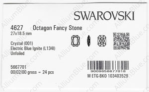 SWAROVSKI 4627 27X18.5MM CRYSTAL ELCBLUE_I factory pack