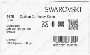 SWAROVSKI 4470 10MM CRYSTAL SMINT_I factory pack